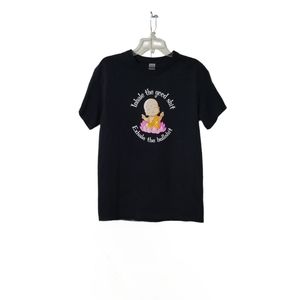 Gildan  Graphic T- shirt  Size M  Unisex  Short Sleeve  Black  Ultra Cotton
